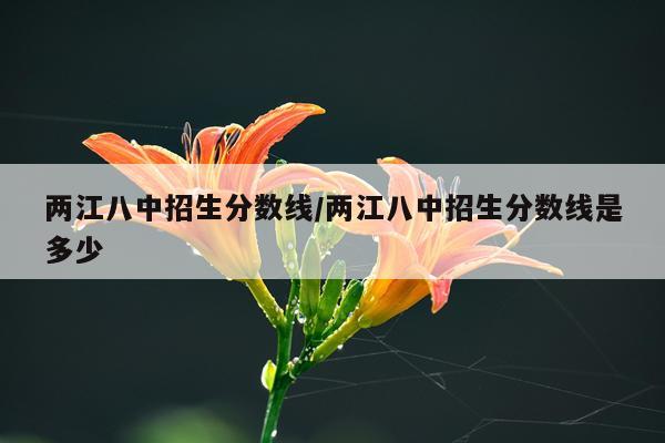 两江八中招生分数线/两江八中招生分数线是多少