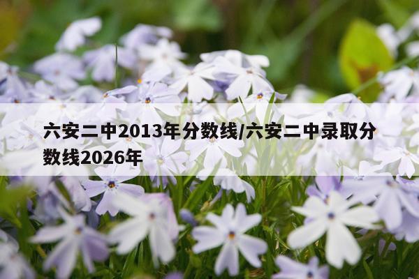 六安二中2013年分数线/六安二中录取分数线2026年