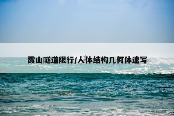 霞山隧道限行/人体结构几何体速写