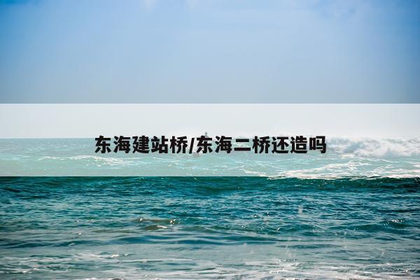 东海建站桥/东海二桥还造吗