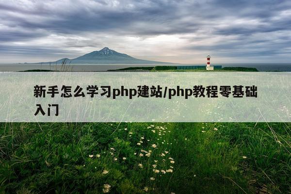 新手怎么学习php建站/php教程零基础入门