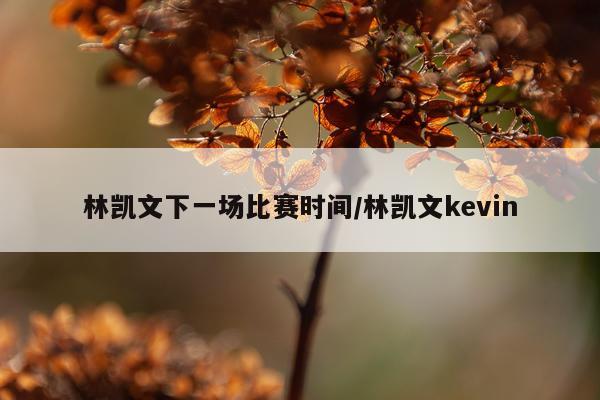 林凯文下一场比赛时间/林凯文kevin