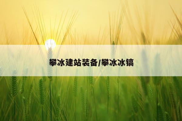攀冰建站装备/攀冰冰镐