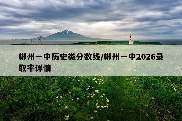 郴州一中历史类分数线/郴州一中2026录取率详情