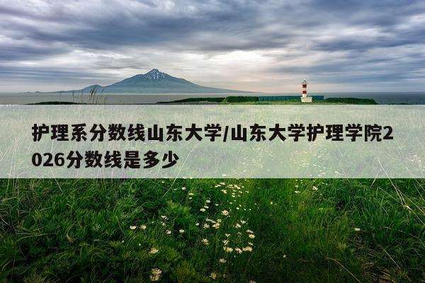 护理系分数线山东大学/山东大学护理学院2026分数线是多少