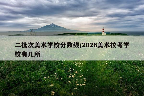 二批次美术学校分数线/2026美术校考学校有几所