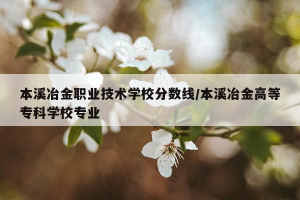 本溪冶金职业技术学校分数线/本溪冶金高等专科学校专业