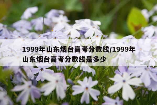 1999年山东烟台高考分数线/1999年山东烟台高考分数线是多少