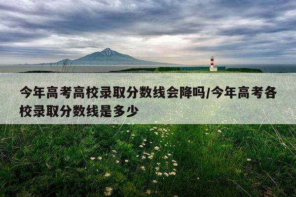 今年高考高校录取分数线会降吗/今年高考各校录取分数线是多少