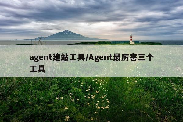 agent建站工具/Agent最厉害三个工具